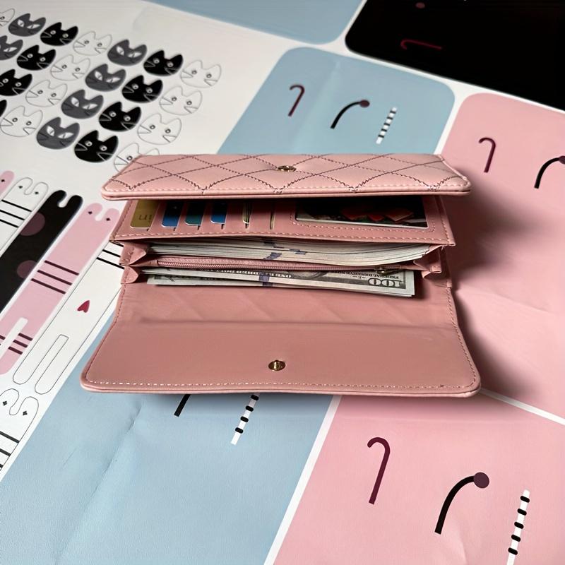 New Fashion Diamond Pattern Metal Crown Women's Wallet 70% off Long Wallet Large Capacity Mini Wallet Zipper Purse