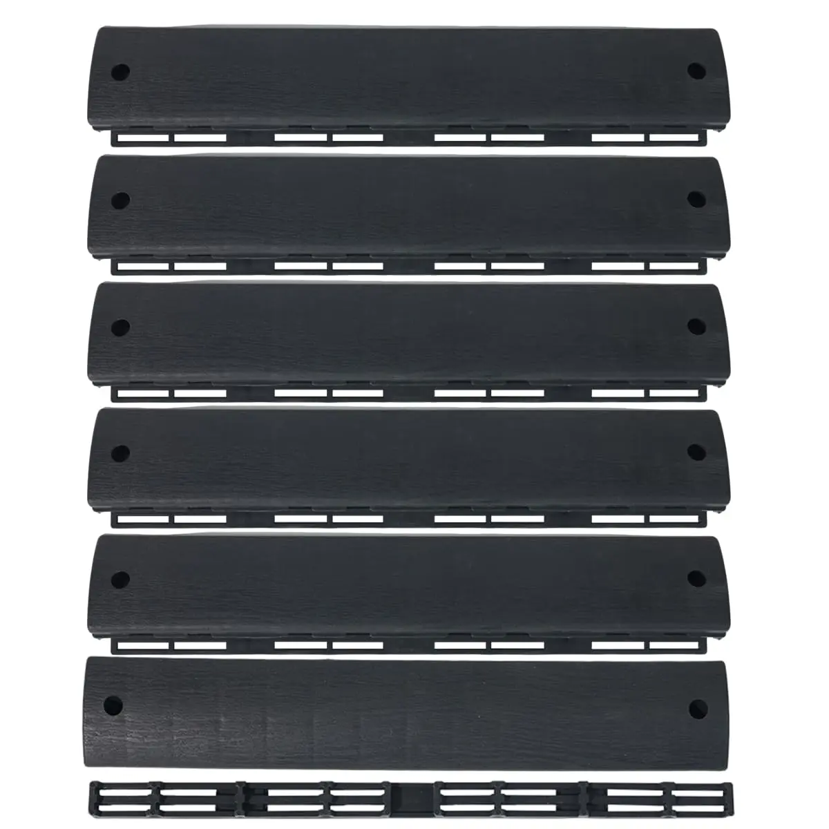 DIY Quick Deck Composite Deck Tiles Right-Angle and Corner  Trim, Made of high-Quality, high-Strength Plastic, Suitable for garages, patios, and Gardens. (DECK001)