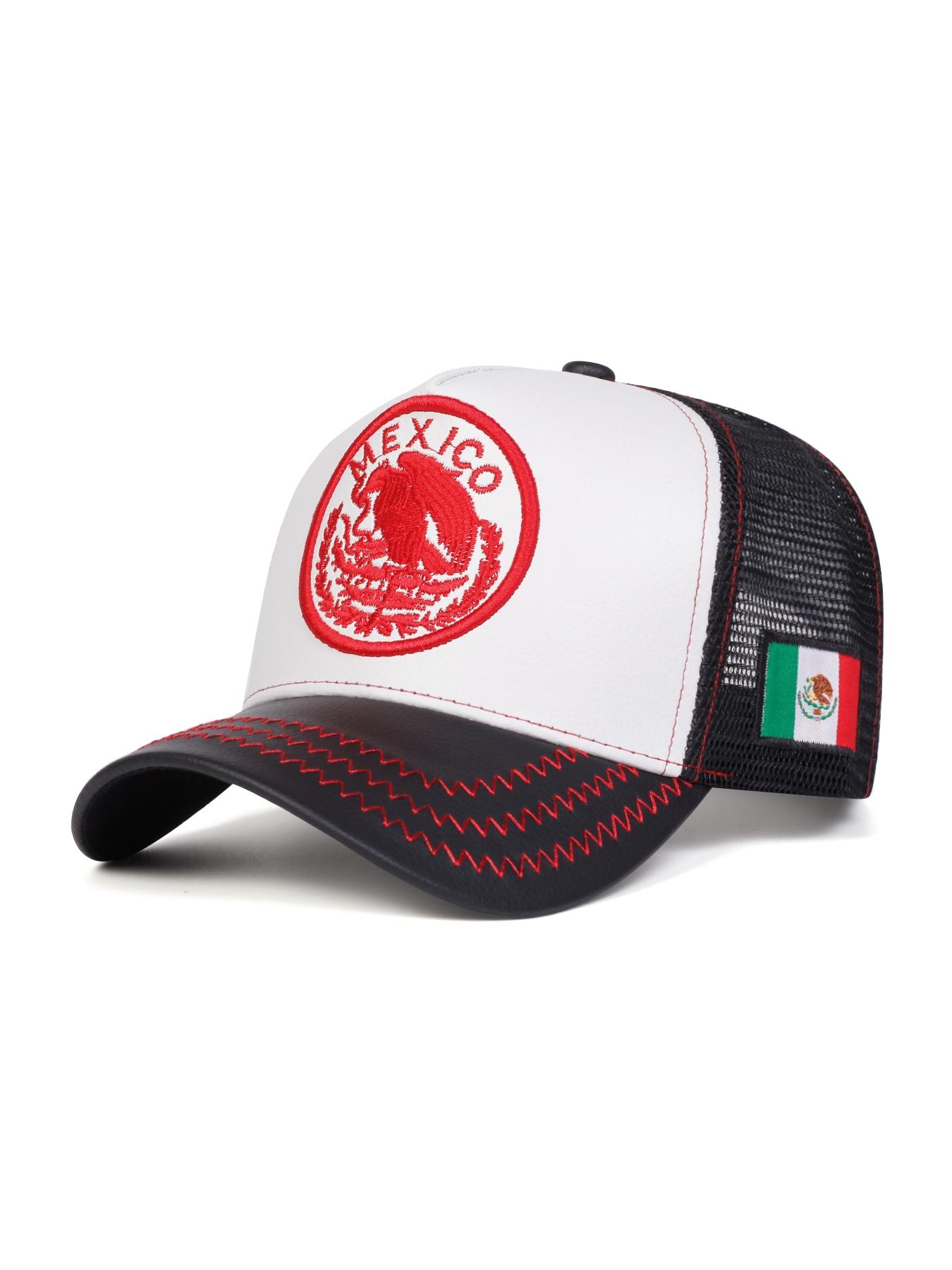 Mexico Flag Baseball Cap, Unisex Adjustable Sun Protection Hat, Casual Outdoor Sports Cap for Daily Wear, Snapback Baseball Cap