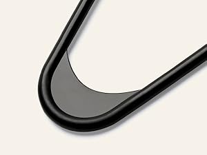 Black Plastic Hangers 50 Pack, Plastic Clothes Hangers with Built-in Hooks, Durable and Strong Plastic Coat Hangers for Closet, Space Saving Clothing Hanger for Shirts, Coats, Skirt, Dress