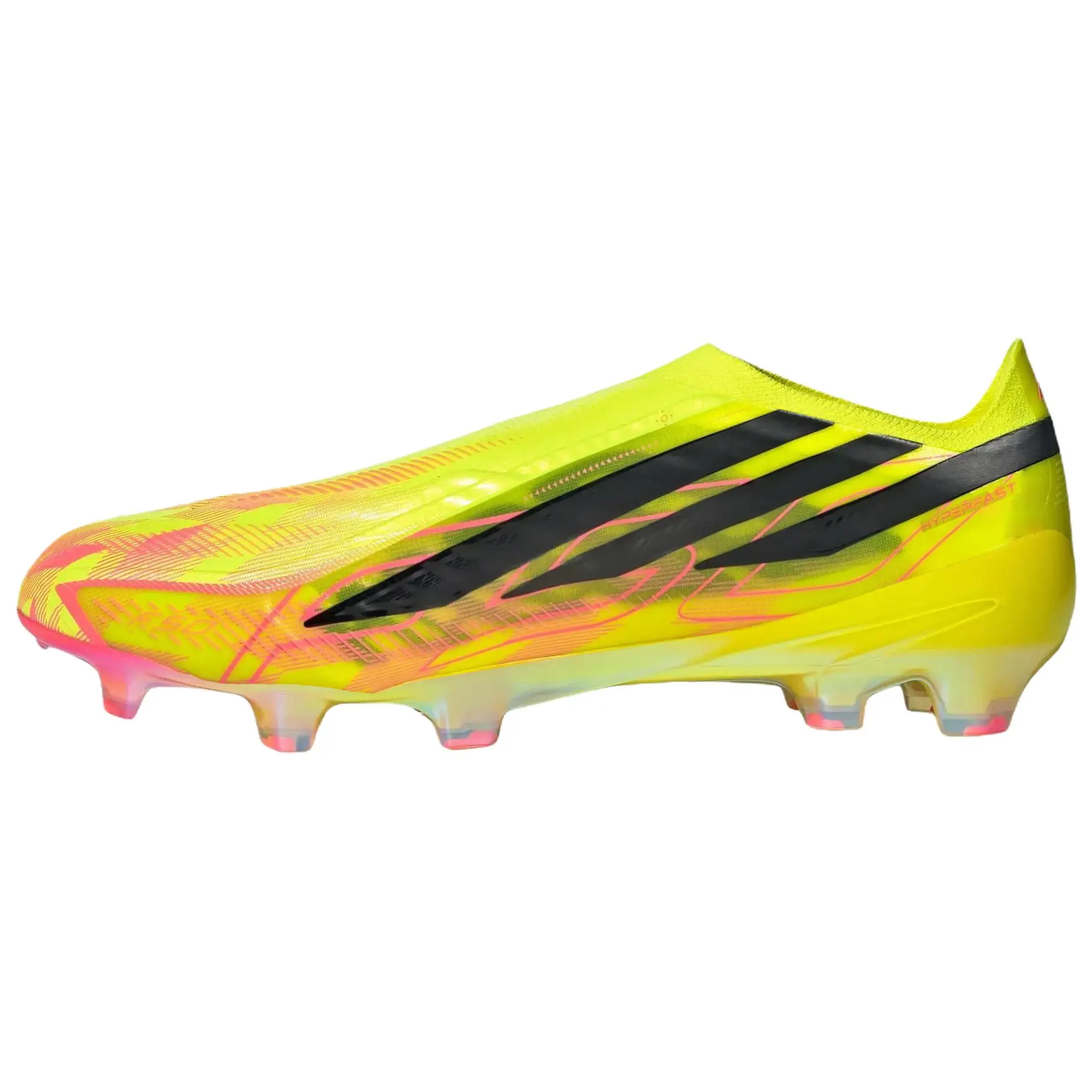 Adidas F50 Hyperfast Elite LL Soccer Cleats for Men and Women – Comfortable, Snug Fit, Neon Yellow and Black Verifiable, with credentials and supporting global authentication