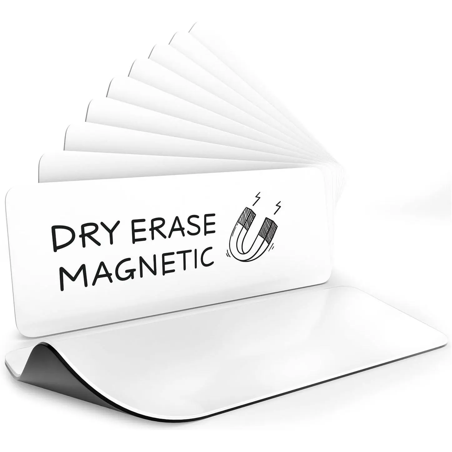 10 Pack Dry Erase  Labels 3.1” x 1.2” Writable Strips Erasable  for Whiteboard Fridge Locker Classroom Office  Blank Name Tags for Organization & Teacher Supplies