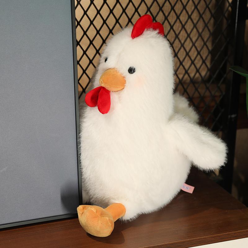 Chicken Design Stuffed Toy, Soft Stuffed Animal, 1 Count Cute Chicken Plush Toy, Interactive Toy for Kids, Birthday Gift for Boys & Girls