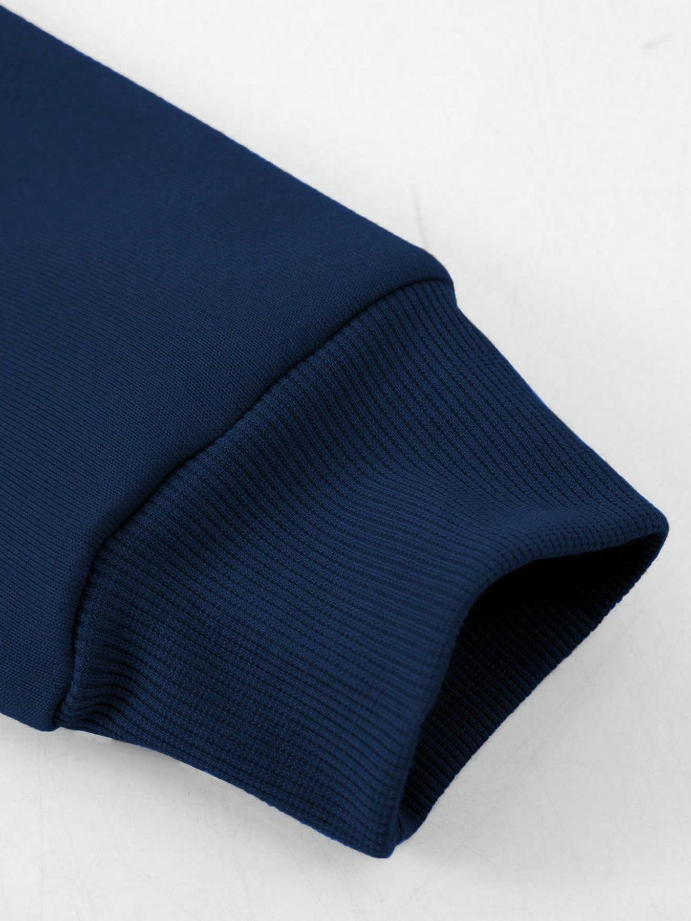 Men's Letter Print Baseball Jacket Long Sleeves & Sweatpants Two-Piece Set, Regular Fit Casual Fashion Cozy Breathable Two Piece Outfits for Daily Outdoor Wear, Men Clothes for Fall & Winter