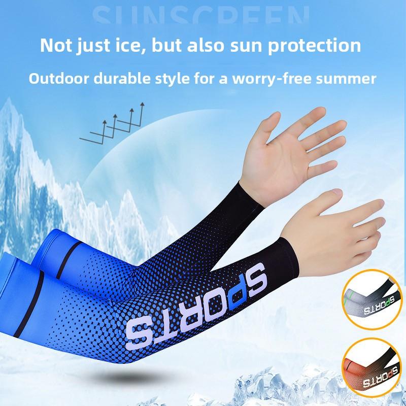 New ice sleeve summer sunscreen artifact men's and women's driving cycling sleeves arm guard ice silk sleeves