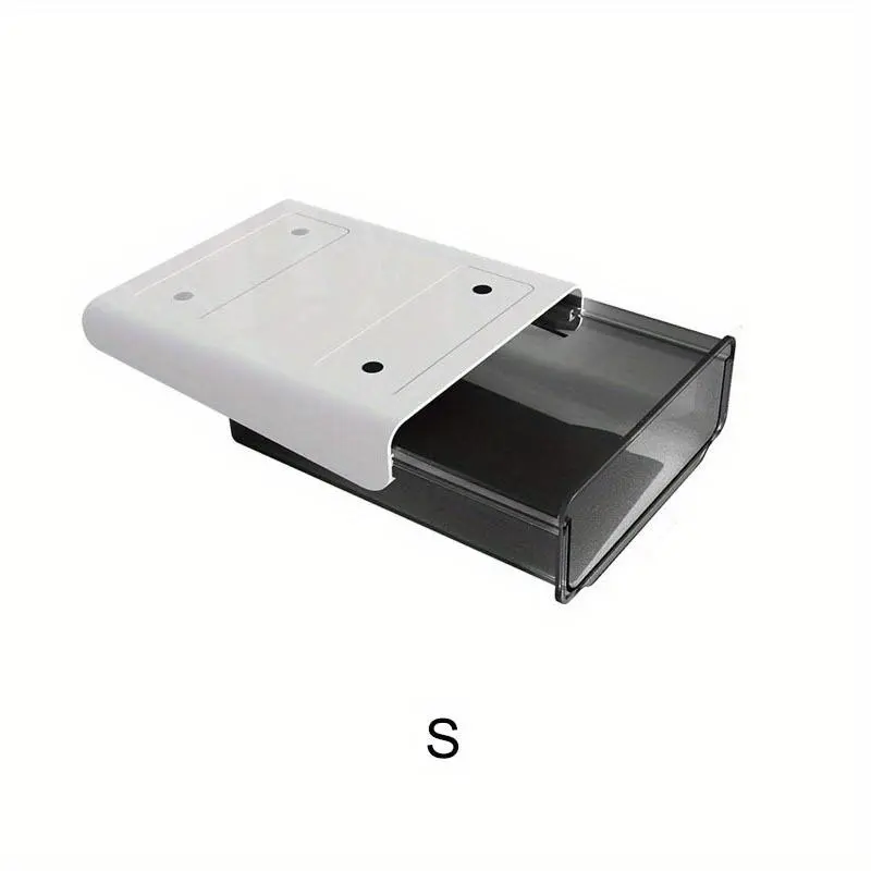 Self Stick Pencil Tray Under Desk Drawer Organizer Table Storage Box Self-adhesive Hidden Organizer Office Stationery Organizer Desk Drawer Organizers and Accessories