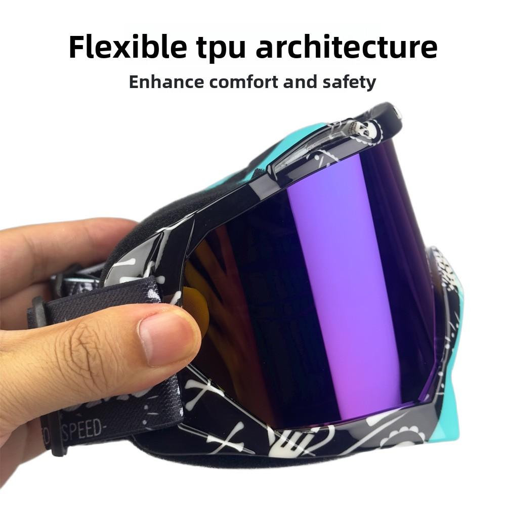 Ski goggles, UV400 protective eyewear, outdoor adult mountaineering glasses, cycling mountain bike motorcycle windproof sunglasses