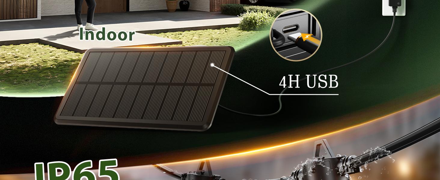 54FT(48+6) Solar String Lights Outdoor Waterproof with USB Charging & Remote Control - Dimmable Solar Power Patio Lights with LED Bulbs for Porch, Garden, Yard, Market, Bistro - Last for 20+Hrs