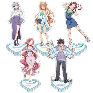 Anime Acrylic Stand Kimi no koto ga Dai Dai Dai Dai Daisuki na Hyaku-nin no Kanojo Hanazono Hakari 15cm Figure Model Doll Gifts