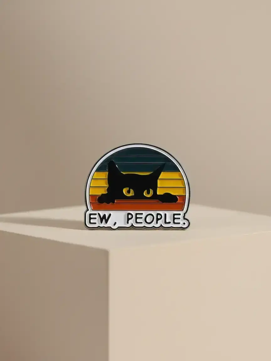 Cute Cartoon Cat Design Brooch, Fashion Brooch for Women & Men, Men Accessories, Enamel Pin Suitable for Backpacks, Jeans, Scarves, Hats Decoration, Hat Clip, Hat Pins, Alloy Brooch Pin