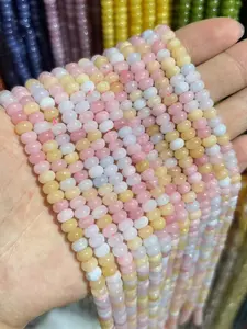 4x6mm Natural Stone Beads, Hole Design for Easy Stringing, Ideal for Bracelets and Necklaces, Craft Supplies, All Seasons Jewelry Making