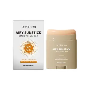 Jaysuing Refreshing Moisturizing Sunscreen Stick, High SPF Hydration, Transparent Non-Greasy, Portable Reapply, Waterproof Sweatproof, Face Body, Gentle Protection, 23g