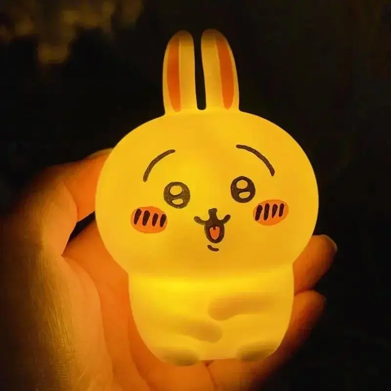 Kawaii  Chikawa Bedroom Desktop Decoration Hachiware Usagi Cartoon Vinyl Doll Night Light Luminous Toy Surprise Girl Gifts