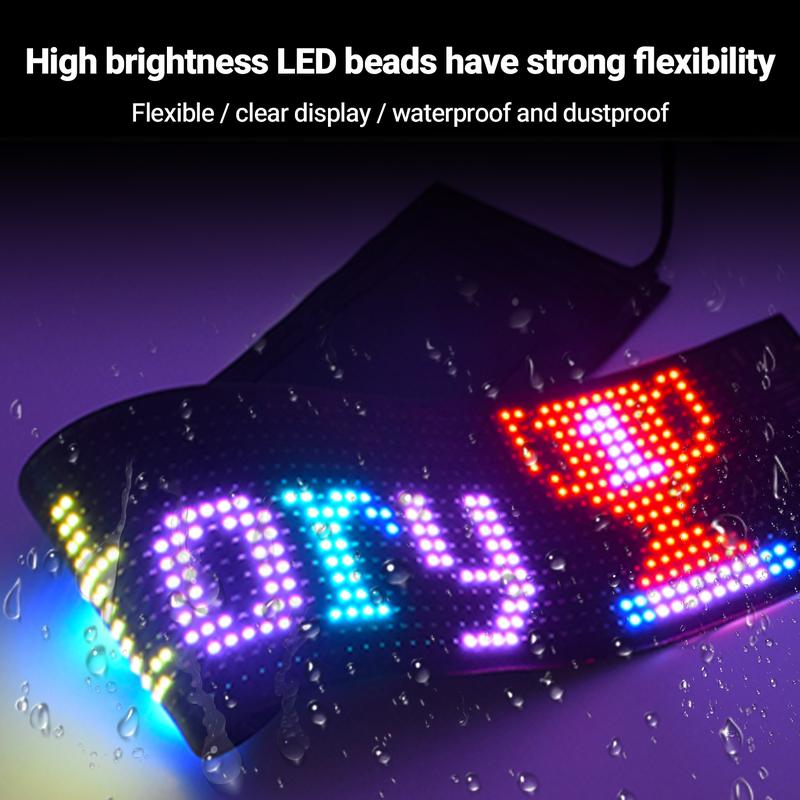 DAYBETTER Programmable Flexible LED Display - App-Controlled Color-Changing Pixel Wall Art,Programmable Flexible LED Display - App-Controlled Color-Changing Pixel Wall Art