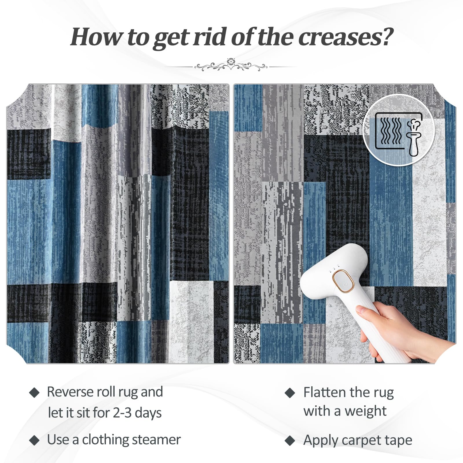 Modern Geometric Patchwork Beige Rug, 5x8ft Large Rockwood Collection Carpet | Floor Decor for Living Room Bedroom Dining Room Entryway Office Nursery Modern Geometric Patchwork Beige Rug, 5x8ft Large Rockwood Collection Carpet | Floor Decor for Living Room Bedroom Dining Room Entryway Office Nursery