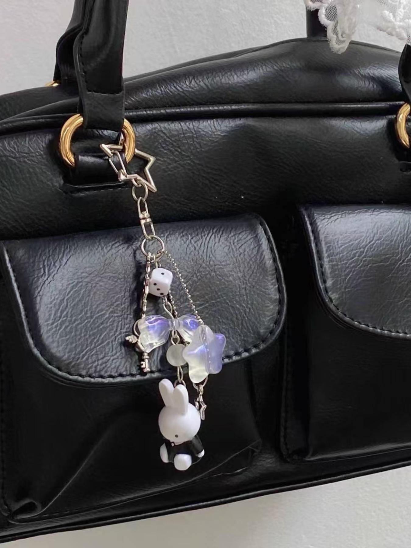 Cute Rabbit Design Keychain, Fashionable Keychain for Women & Men, Trendy All-match Keychain for Birthday Gift