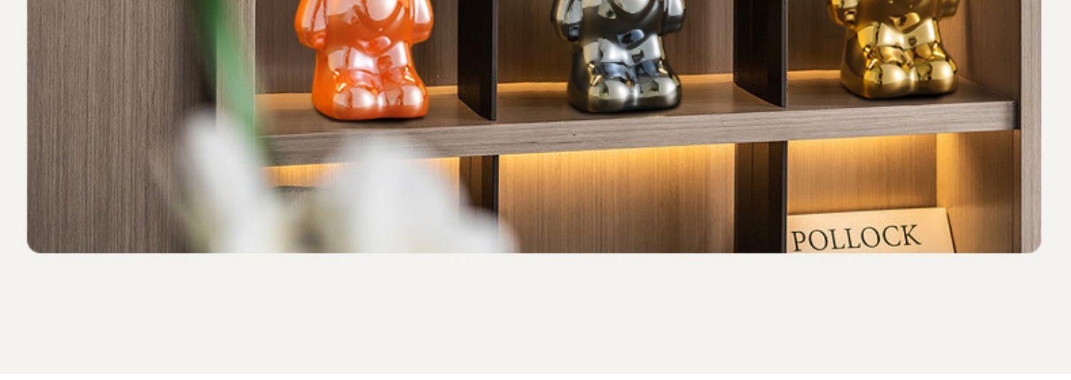 Violent Bear Living Room TV Cabinet Light Luxury High end Ceramic Wine Cabinet Decoration Decoration Home Furnishings