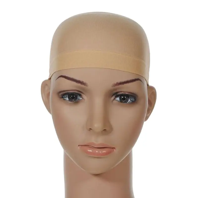 Wig Caps, Stocking Caps For Wigs Stretchy Nylon Wig Caps For Women Beige