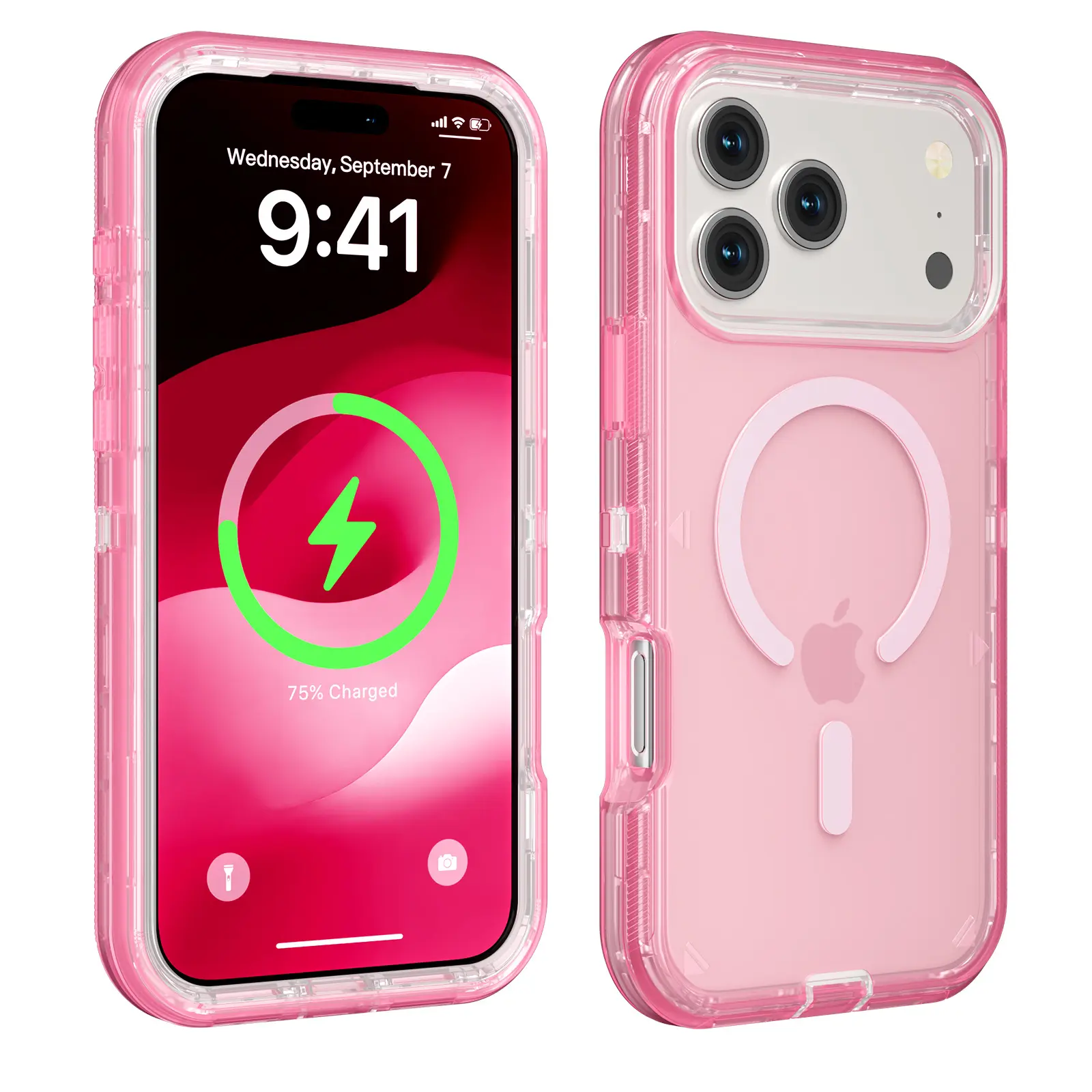 Dual-Layer Transparent Magnetic Phone Case, Cover & Casing for iPhone 17 Pro Max, 17 Air, 16, 15 - Heavy-Duty Shockproof Drop-Proof Protection Accessory for Smartphones protective summerwins