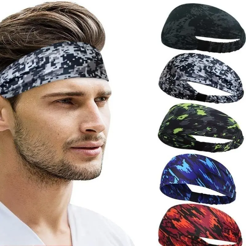 1Pc Multi Color Wide Elastic Anti-Slip Sports Sweat Headband, Soft Stretch Breathable Sweat-Wicking Workout Hair Band, Universal Portable Hair Ornament For Indoor Training Outdoor Jogging & Casual Daily Styling, All-Scenario Athletic Hair Accessory, Senti