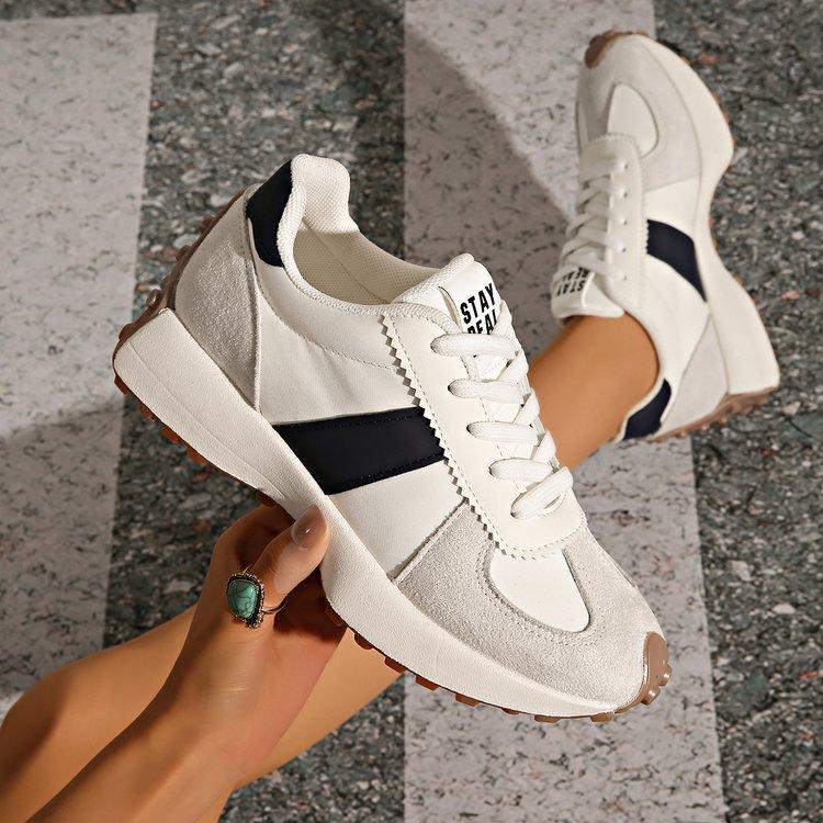 【Clearance Sale】Women's Low-Top Flat Sneakers - Breathable Lace-Up Closed-Toe Low Casual Trainers, Non-Slip Custom-Fit Comfortable Footwear for Daily Wear & Gym, Sneakers for Women