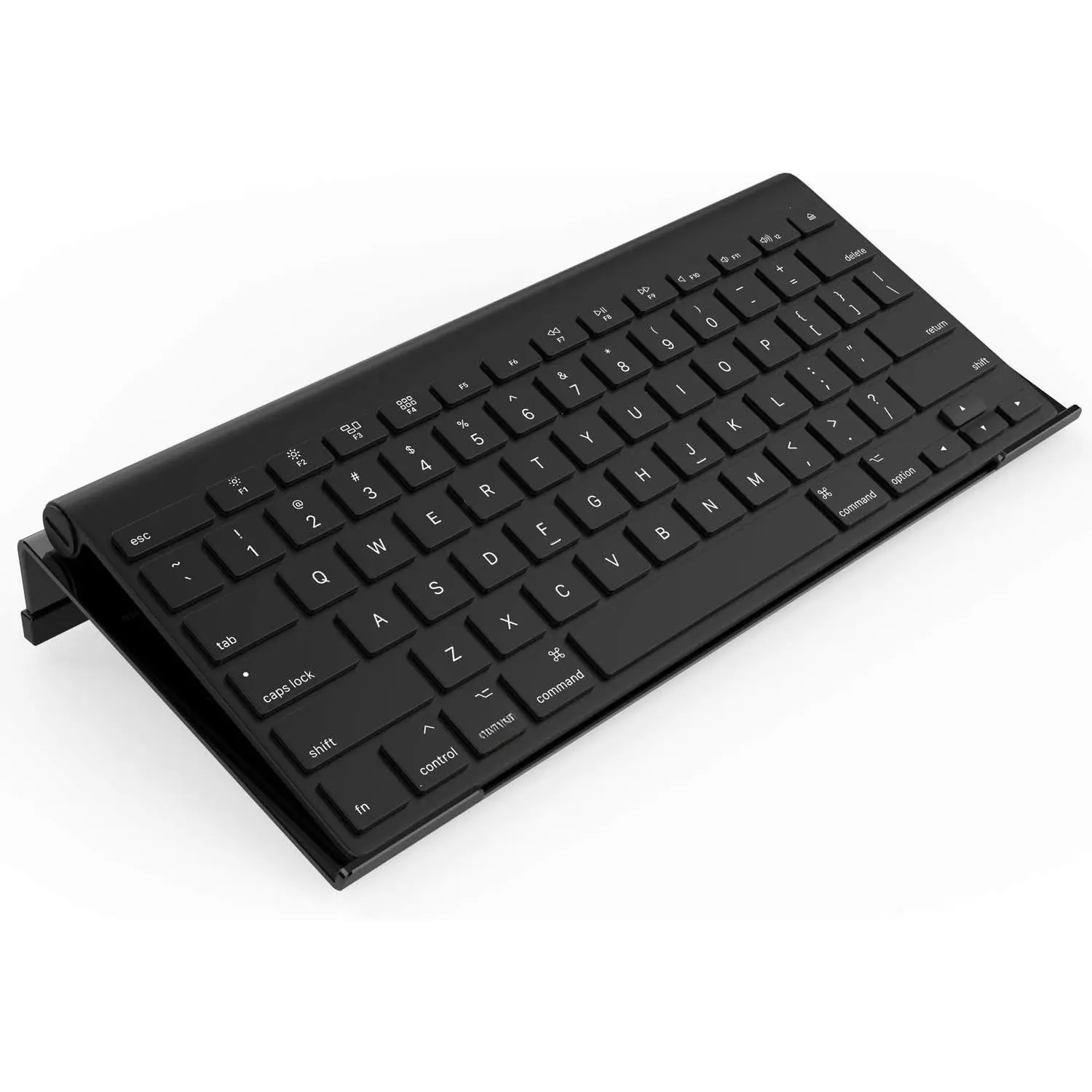 Mini  Keyboard Stand-11.8'' x 5.1''-Small  Keyboard Tray  Keyboard Holder for 78   Compact Keyboard, with Black  Strip, Black