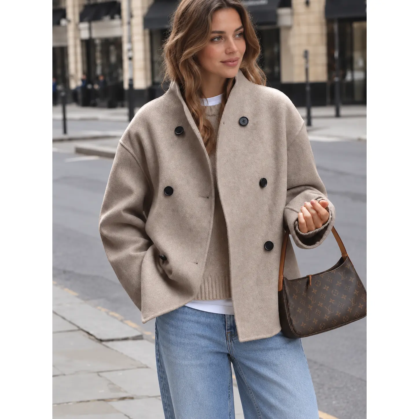 Oversized Button-Down Jacket