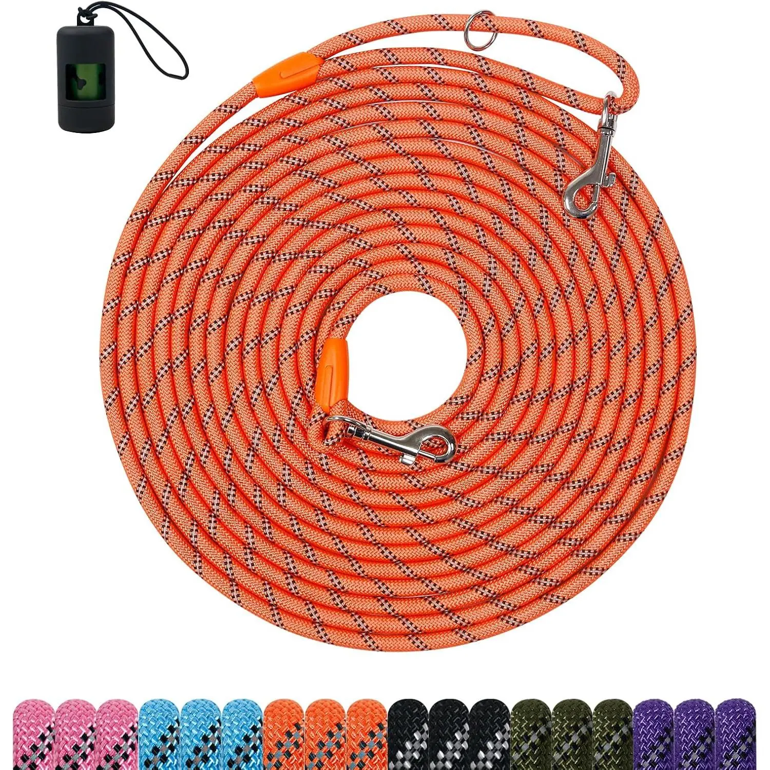 Long   Leash,Heavy Duty Reflective Rope Lead for Small Medium Large Dogs ,6FT 10FT 15FT 30FT 50FT for , Walking, Backyard, Camping