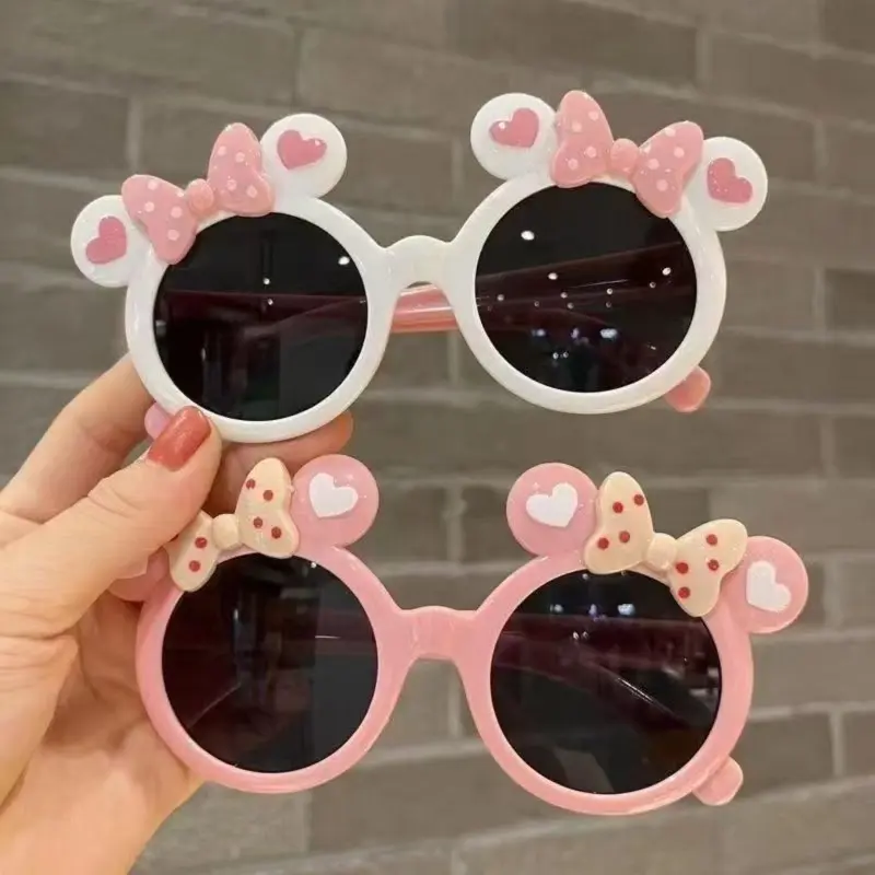 2 Pack Cute Cartoon Kids Sunglasses UV400 Lightweight Comfort Outdoor Cycling Summer Vacation Shades for Boys Girls, Funky, Glamorous, Romantic, Retro, Accessories, Casual