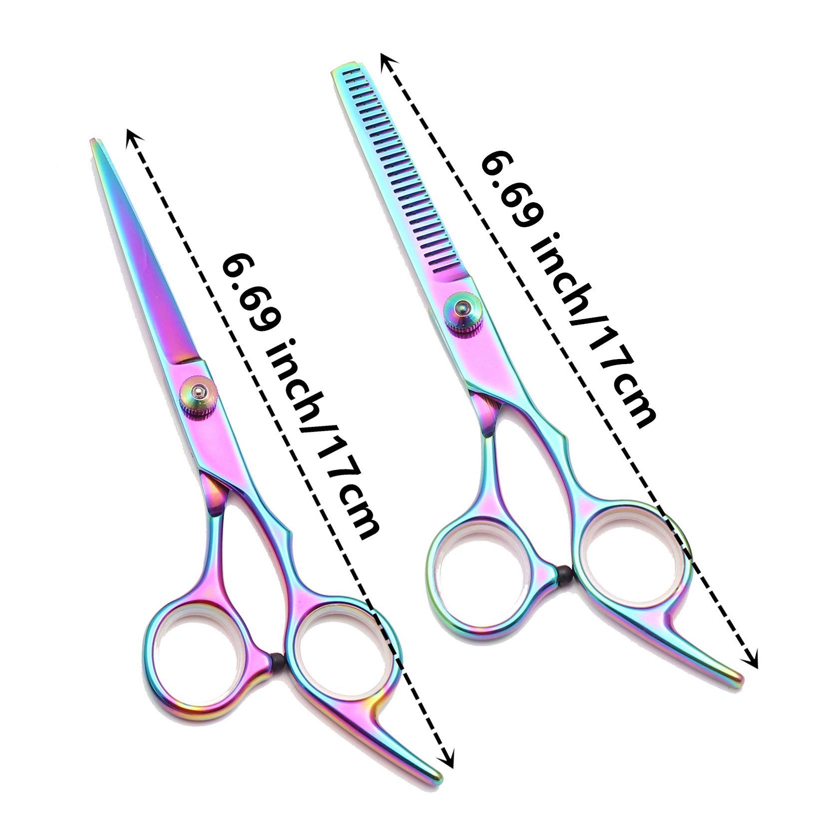Hair Styling and Cutting Tool Set, Professional Hairdressing Scissors for Salon & Barber Shop, Heatless Styling Tools for Women & Men, Haircut Kits, Barber Equipment
