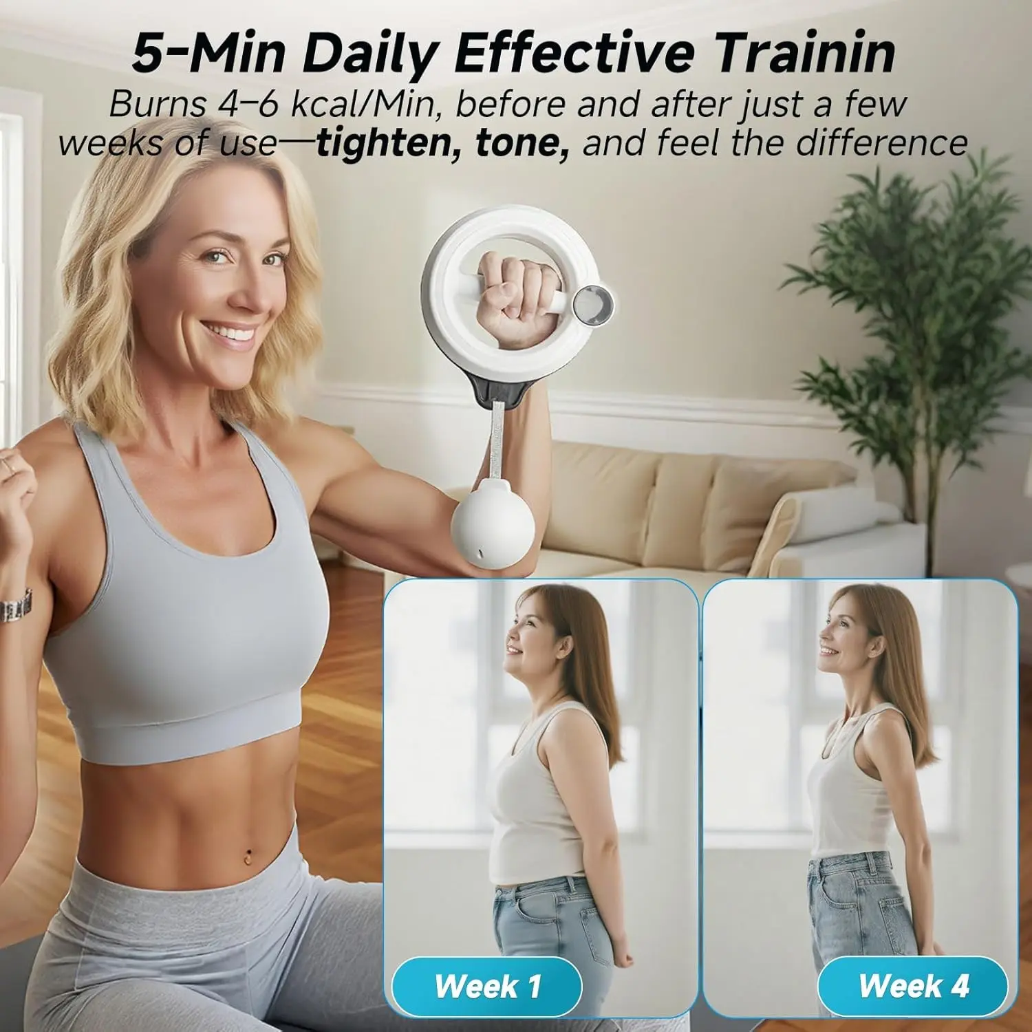 360° Rotating Upper Body Workout Tool, Compact Design for Home & Gym, Effective Arm & Shoulder Training, Versatile Fitness Equipment