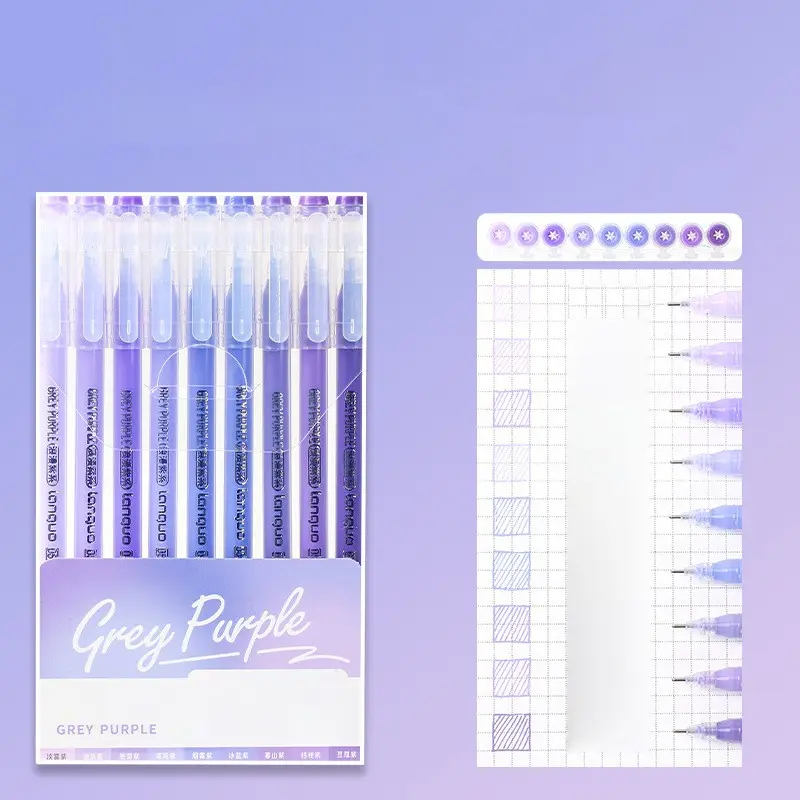 languo 9/27/207 Colorful Gel Pens, Smooth Writing, Versatile Use, 0.6mm Tip, Suitable For Drawing, Notebooks, Greeting Cards, Christmas & New Year Gifts, Gift Ready, Basic Learning Supplies, Office Stationery And Holiday Stationery, Back To School