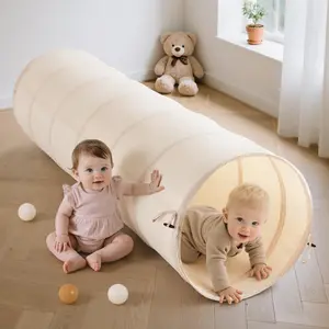 Sumbababy Tunnel Toys for Toddlers: Pop Up Kids Play Tunnel for Baby, Children Crawl Through Indoor Collapsible Montessori Sensory Gift for Activity Perfect Halloween Gifts Indoor Outdoor Fun