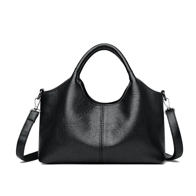 Soft Leather Basket Tote   Women Multi Way Single Shoulder Crossbody Handheld Purse High Texture Practical Mommy  Large Storage Casual  Handbag Suitable  Family Shopping Errands And Outdoor  Use bag daily for