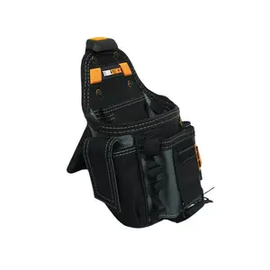 TOOLSTACKUniversal Electrician Tool Bag, 1200D Oxford Fabric Waterproof Material, Includes Quick-Release Hook, Durable and Practical Storage Solution