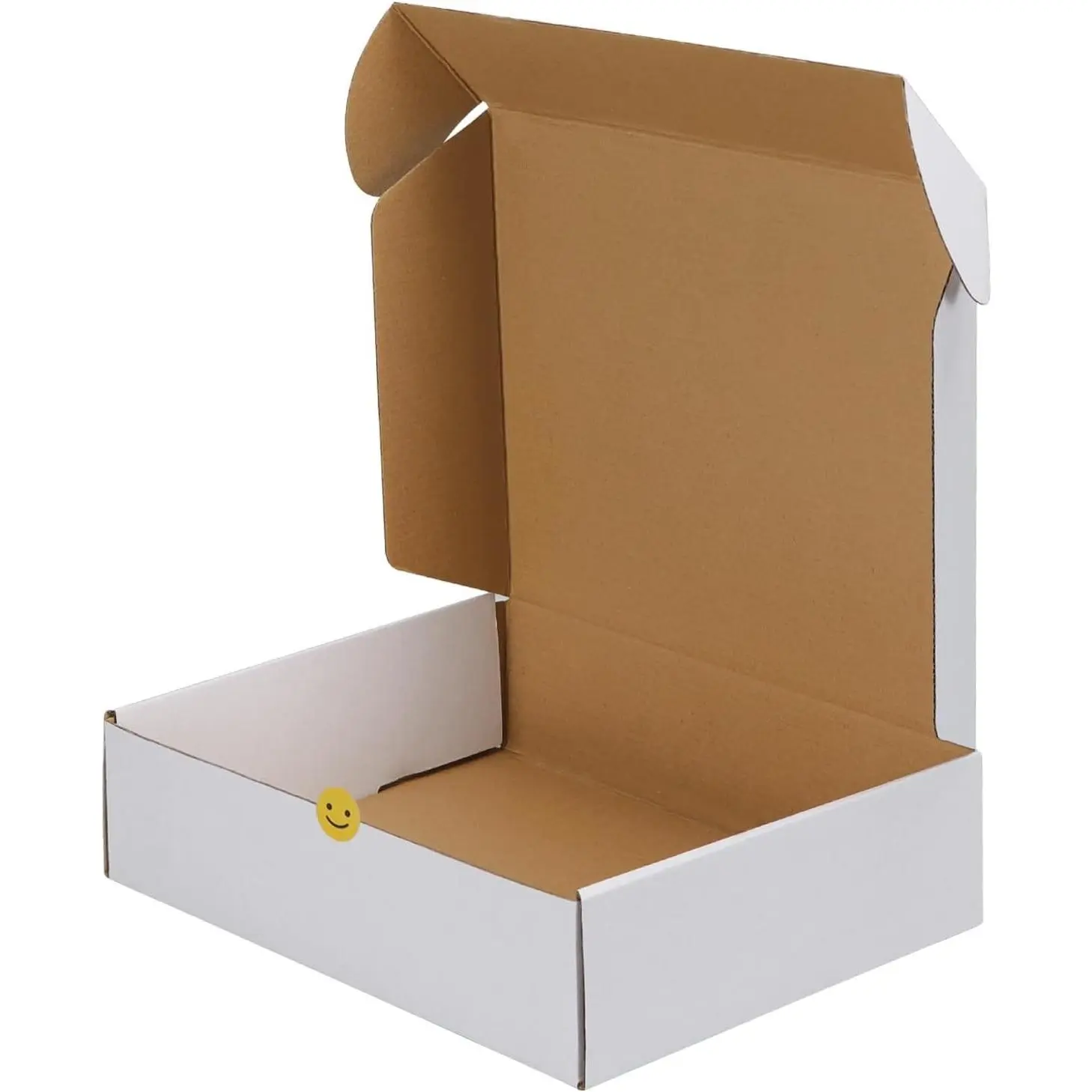 12x9x4 Inch White Corrugated Cardboard Shipping Boxes, Set of 1, Mailer Box for Packing, Mailing, Small BusinessGift