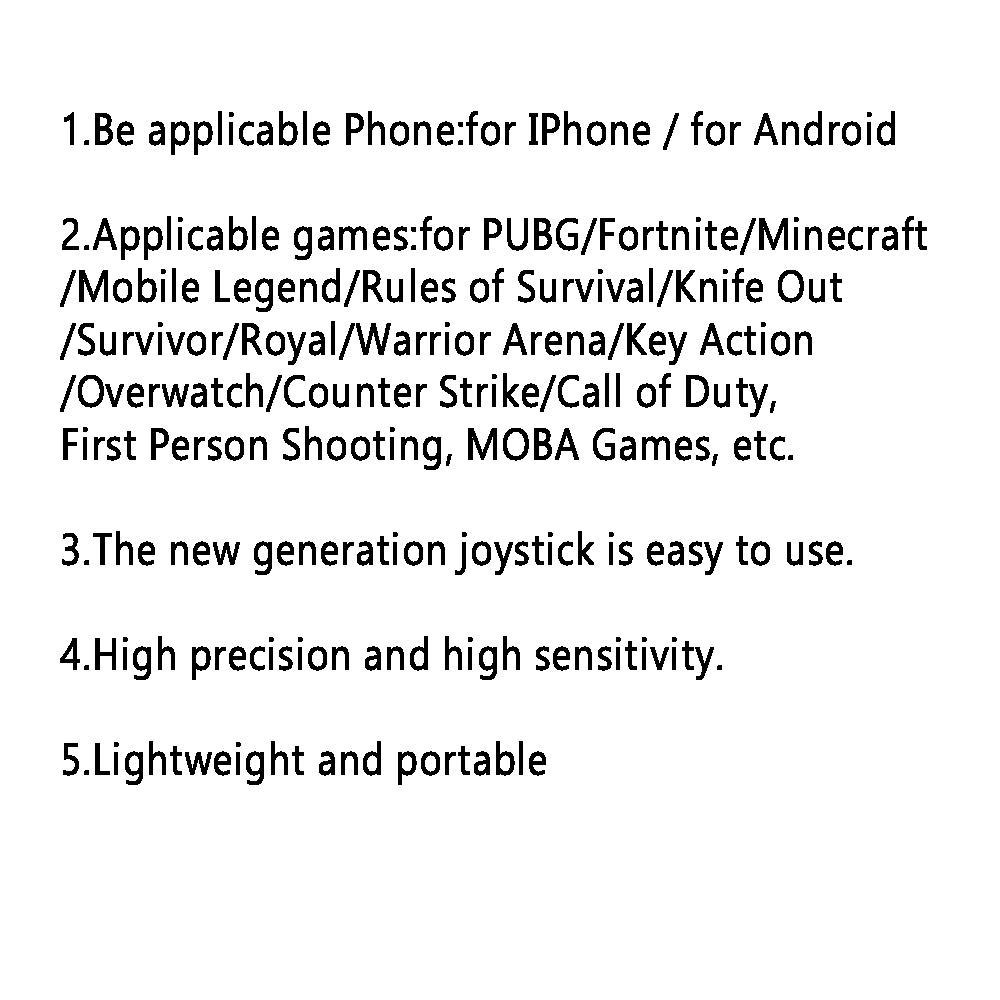 Mobile Trigger Pubg Cell Phone Control For Android IOS Gamepad Joystick Controller Game Pad Gaming Accessories Esports Controller Universal Joystick L1 R1 Cellphone