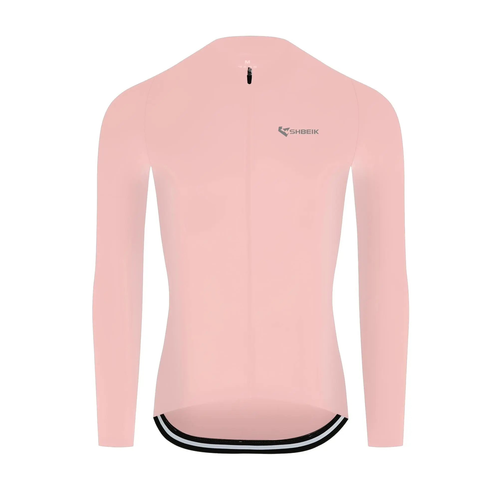 Men's and women's identical cycling long-sleeved T-shirts, with a fitted design, high elasticity and breathable fabric, in a plain color and simple style.They have multiple pockets at the back and reflective markings.Suitable for wearing in spring, summ