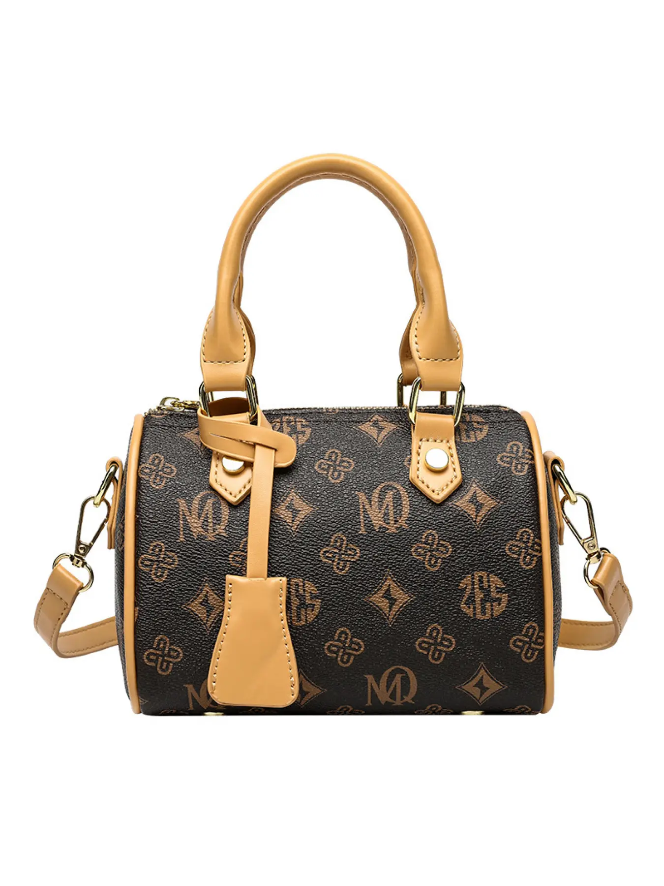 New niche design retro versatile Boston commuter multi-use Cowhide Handbag, shoulder bag, crossbody pillow bag
