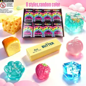 8Pc Set Box Malt Sugar Stress Relief Fidget Toys, Sensory Bundle, Creative Slow-Return Squishy, Party Gift, 8 Different Styles