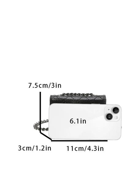 Ladies' shoulder crossbody bag, color blocked shoulder bag, hardware chain, diamond grid flip cover, fashionable, versatile, exquisite and trendy, suitable for daily travel, work, commuting, shopping, dating, ladies' crossbody bag, Flap Crossbody Purse