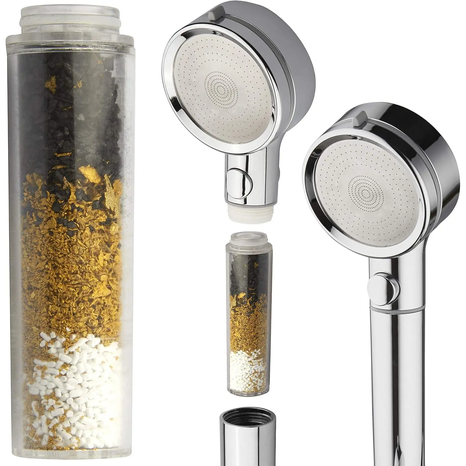 Water Filter  - Can Be  with Any  Handheld Shower  or Combo instead of Mineral Stones – 's  Versatile Shower  System – Trusted  Brand