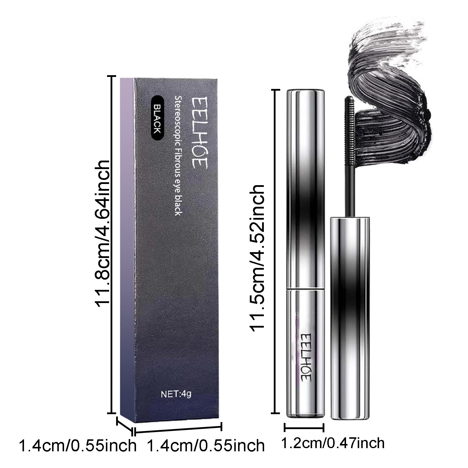 EELHOE Mascara Naturally Light And Smooth, Easy To Apply, Perfect For Daily Stunning Eye Makeup Without Smudging. Convenient Mascara.