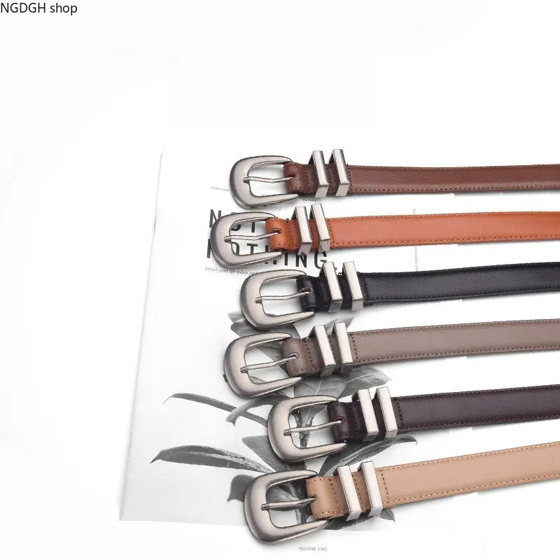 Unisex Faux Leather Casual Belts - Adjustable Strap, Silver Buckle, Multiple Lengths, Daily/Formal Accessory for Jeans, Dresses, Work, Sports & Outdoor Clothing Companion Gift, Daily Use, Daily Use Gifts