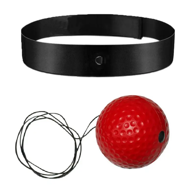Head-Mounted Reflex Ball Set with Soft Foam Ball and Gloves, Adjustable Headband for Adults and Children - for Boxing Training, Home Workouts, and Stress Relief, All Ages, Reflex Training, Elastic Bounce, Dynamic Vision, Martial Arts, Unisex, Elastic Cord