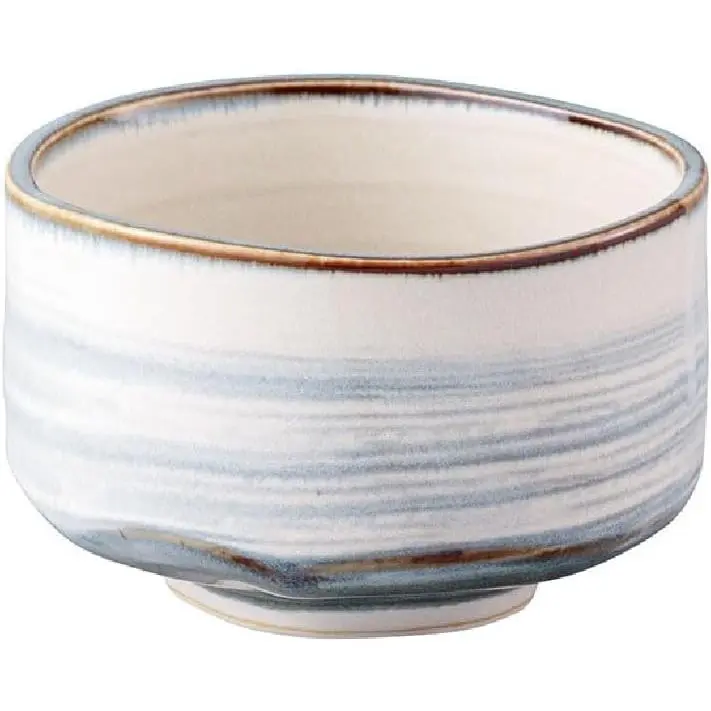 Japanese Traditional Handmade Mino Matcha Chawan - Small, Round Pottery Ceramic Tea Bowl for Tea Ceremony Kitchenware Tableware (Harugasumi), Tea Ceremonies
