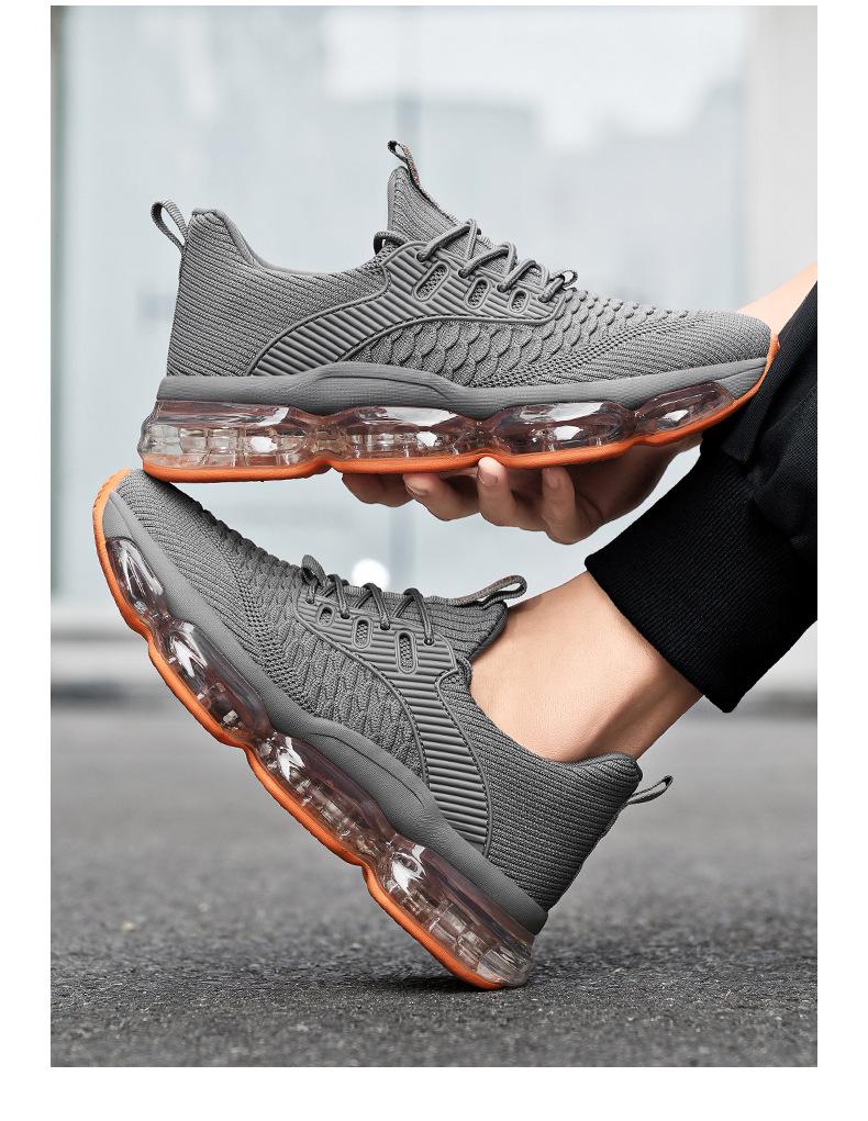 Mesler Men's Sporty Solid RoundToe Laces Trainers, Fashionable Lace UpFront Mesh Breathable Comfortable Sports Air Running Shoes Sporty Lightweight Breathable Running Shoes For Exercise & Daily Wear