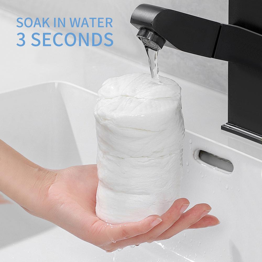 12-Pack Compressed, Quick Drying, Super Absorbent Towel Extra Large Thick Travel & Home Use, Compact Foldable Washcloths, Ideal for Daily Hygiene Essentials