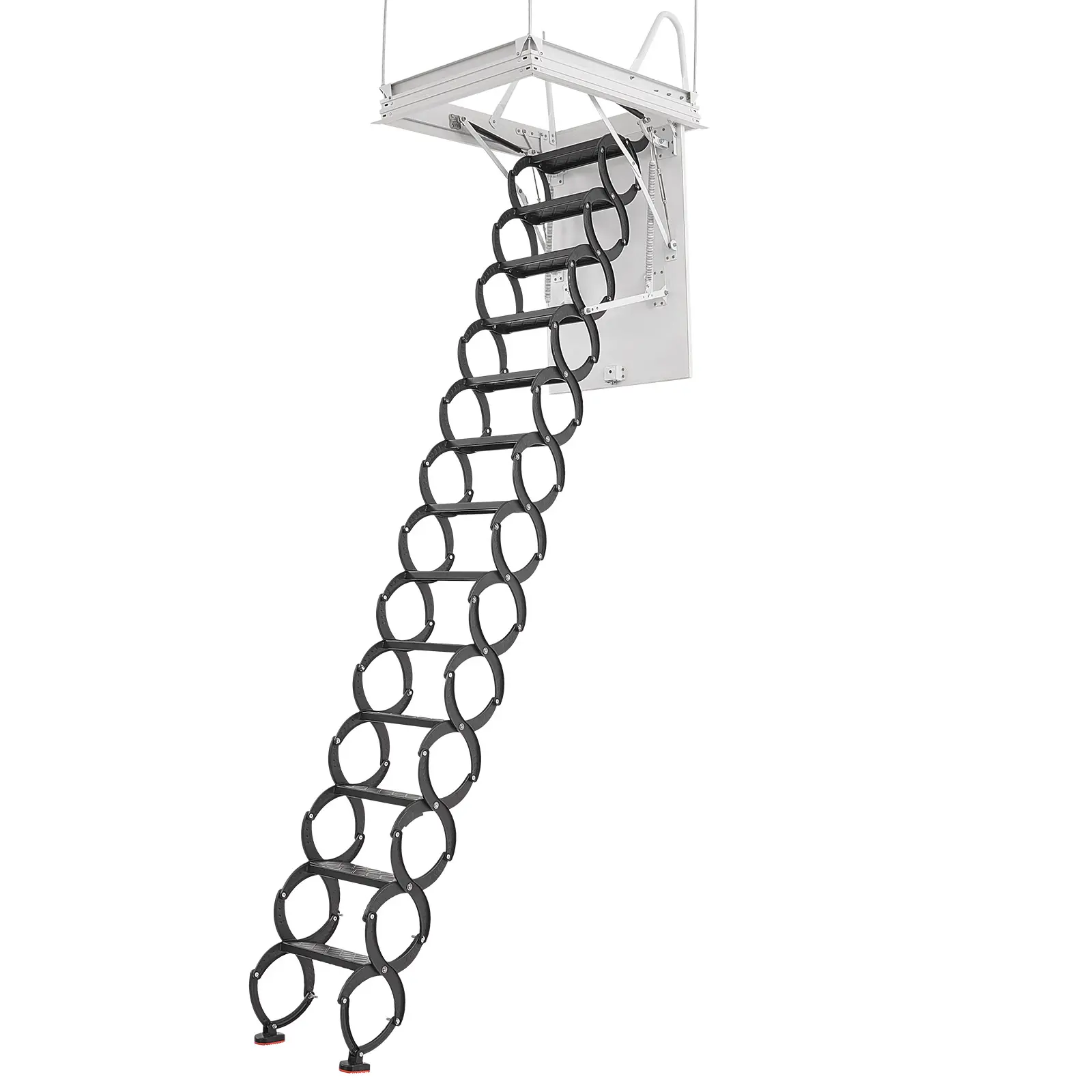 Attic Loft Ladder Pulling Rod with Hydraulic Support, Steel+Alum Construction, 660 lbs Max Load Home Improvement Building Supply for Attic Access & Loft Use