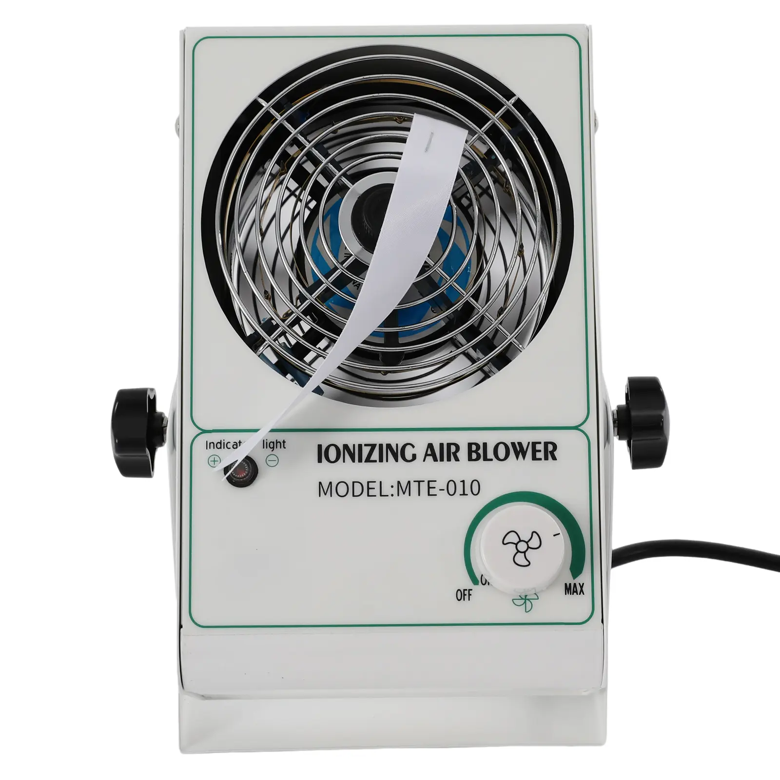 Low Noise Static Eliminator Ionizing Fan 110V US Plug ≤±10V Ion Balance For Assembly Line Workshop Home Film Packaging, Abs, Spray Painting